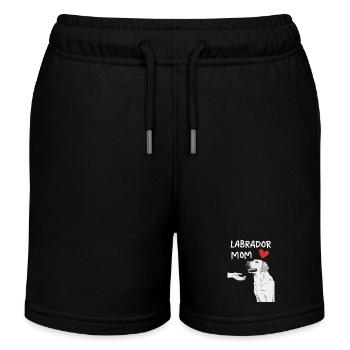 Labrador Dog - Kids Organic Sweat Shorts by Stanley/Stella - black - Front