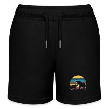 Elefant Tier Elefanten Zoo - Kinder Organic Joggingshorts Mini Bolter von Stanley/Stella - Schwarz - Vorne