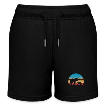 Elefant Tier Elefanten Zoo - Kinder Organic Joggingshorts Mini Bolter von Stanley/Stella - Schwarz - Vorne