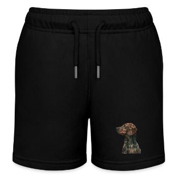 Beagle - Kids Organic Sweat Shorts by Stanley/Stella - black - Front