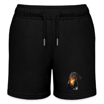 Berner Sennenhund - Kinder Organic Joggingshorts Mini Bolter von Stanley/Stella - Schwarz - Vorne