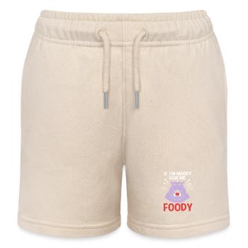 Nilpferd - Kinder Organic Joggingshorts Mini Bolter von Stanley/Stella - Natur - Vorne