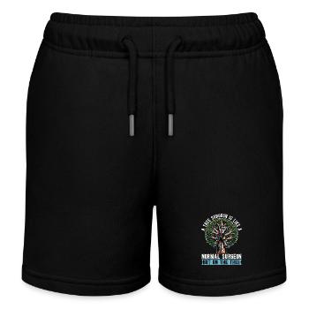 A Tree Surgeon Is Like Horticulture Tree Surgeon - Kids Organic Sweat Shorts by Stanley/Stella - black - Front