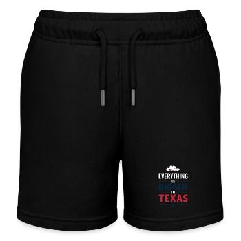 Texas State Texans Texas - Kids Organic Sweat Shorts by Stanley/Stella - black - Front