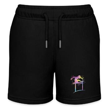 Hürdenlauf Hindernislauf Kinder Hürdenlauf - Kinder Organic Joggingshorts Mini Bolter von Stanley/Stella - Schwarz - Vorne