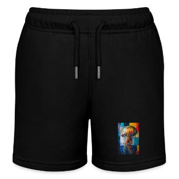 Méduse - Short de jogging enfant bio Stanley/Stella - noir - Devant