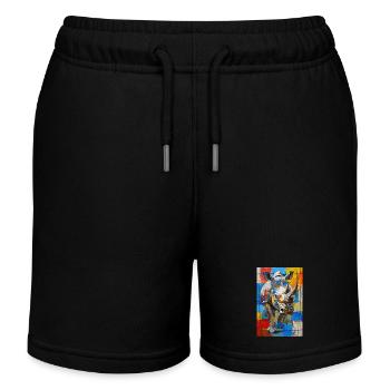 Nashorn - Kinder Organic Joggingshorts Mini Bolter von Stanley/Stella - Schwarz - Vorne