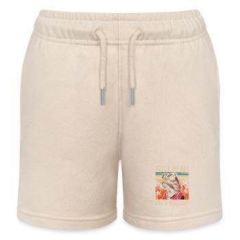 Style Iguane Tropical - Conception de Chemise Rétro - Short de jogging enfant bio Stanley/Stella - écru doux - Devant