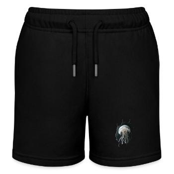 Méduse - Short de jogging enfant bio Stanley/Stella - noir - Devant