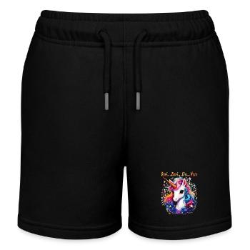 Drei...Zwei...EIN...HORN - Kinder Organic Joggingshorts Mini Bolter von Stanley/Stella - Schwarz - Vorne