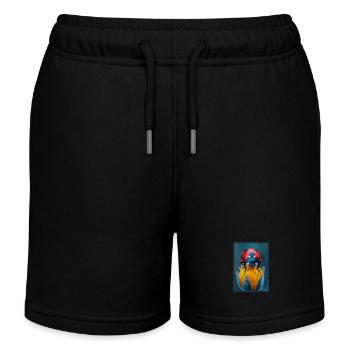 Ladybug Marienkäfer - Kids Organic Sweat Shorts by Stanley/Stella - black - Front