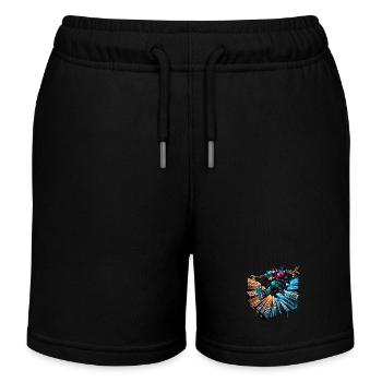 Parkour - Kinder Organic Joggingshorts Mini Bolter von Stanley/Stella - Schwarz - Vorne