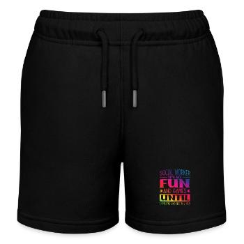 Sozialarbeiter Spaß Bis Einer Den Stift Verliert - Kinder Organic Joggingshorts Mini Bolter von Stanley/Stella - Schwarz - Vorne