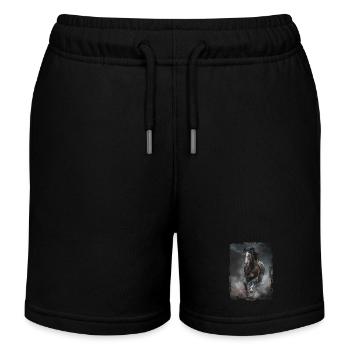 Clydesdale - Kinder Organic Joggingshorts Mini Bolter von Stanley/Stella - Schwarz - Vorne