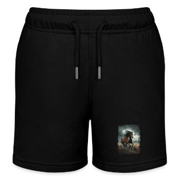 Pur-sang - Short de jogging enfant bio Stanley/Stella - noir - Devant