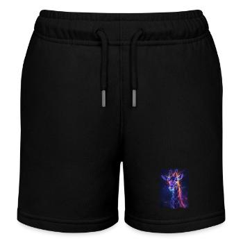 Girafe - Short de jogging enfant bio Stanley/Stella - noir - Devant
