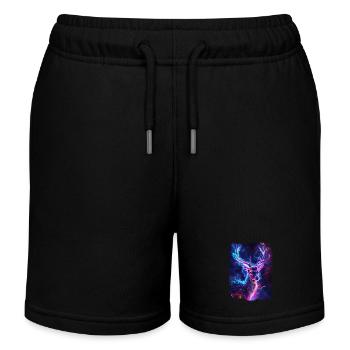 Chevreuil - Short de jogging enfant bio Stanley/Stella - noir - Devant