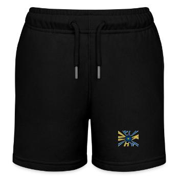 Ukraine Flagge Kiew - Kinder Organic Joggingshorts Mini Bolter von Stanley/Stella - Schwarz - Vorne