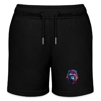 Gorilla - Kids Organic Sweat Shorts by Stanley/Stella - black - Front
