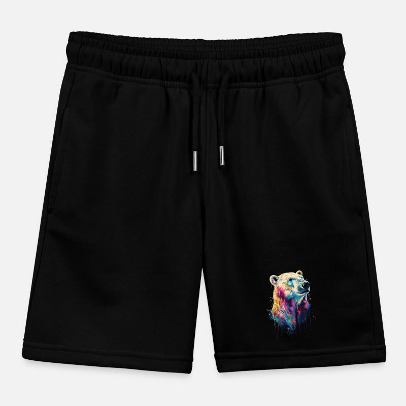 Ours blanc Short de jogging enfant bio Stanley/Stella