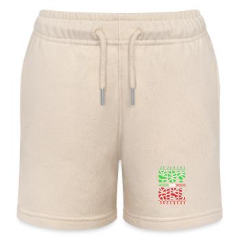 Weihnachten Gender Reveal Neugeborenes Babysprüche - Kinder Organic Joggingshorts Mini Bolter von Stanley/Stella - Natur - Vorne