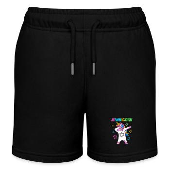 Hanoucca - Short de jogging enfant bio Stanley/Stella - noir - Devant