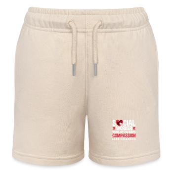 Sozialarbeiter Wenn Aktion Mit Mitgefühl Leben - Kinder Organic Joggingshorts Mini Bolter von Stanley/Stella - Natur - Vorne
