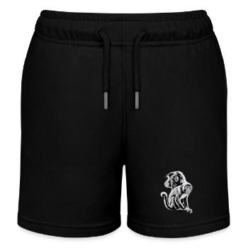 Affe - Kinder Organic Joggingshorts Mini Bolter von Stanley/Stella - Schwarz - Vorne