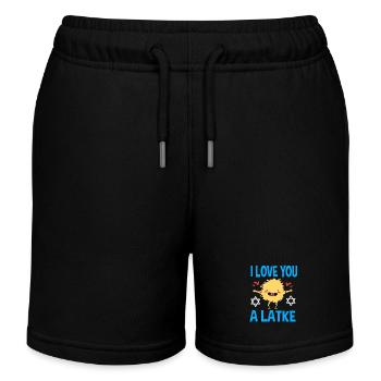 Hanoucca - Short de jogging enfant bio Stanley/Stella - noir - Devant