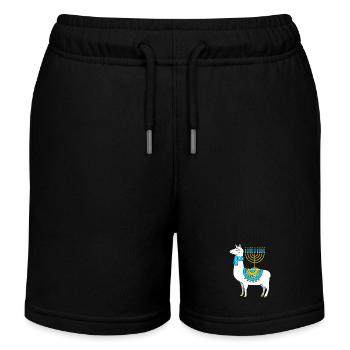 Hanoucca - Short de jogging enfant bio Stanley/Stella - noir - Devant