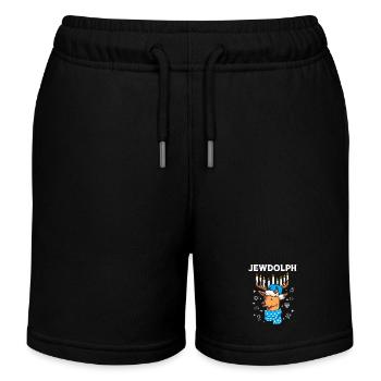 Hanoucca - Short de jogging enfant bio Stanley/Stella - noir - Devant