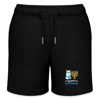 Hanoucca - Short de jogging enfant bio Stanley/Stella - noir - Devant