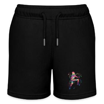 Boulderer Colorsplash Boulder Bouldern - Kinder Organic Joggingshorts Mini Bolter von Stanley/Stella - Schwarz - Vorne