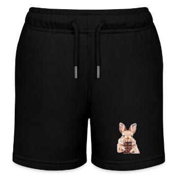 Kaninchen - Kinder Organic Joggingshorts Mini Bolter von Stanley/Stella - Schwarz - Vorne