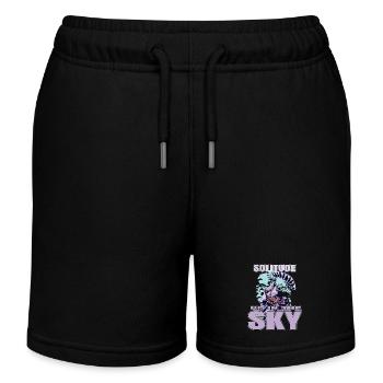 Solitude Up in the Sky – Paragliding - Kinder Organic Joggingshorts Mini Bolter von Stanley/Stella - Schwarz - Vorne