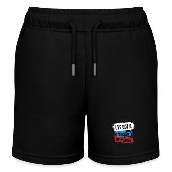 Solitude Up in the Sky – Paragliding - Kinder Organic Joggingshorts Mini Bolter von Stanley/Stella - Schwarz - Vorne