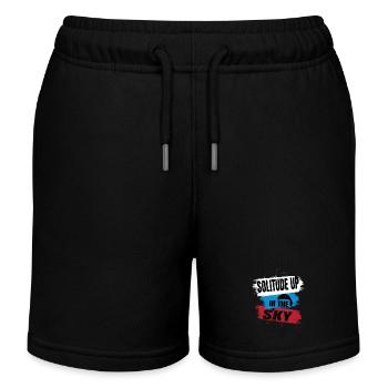 Solitude Up in the Sky – Paragliding - Kids Organic Sweat Shorts by Stanley/Stella - black - Front