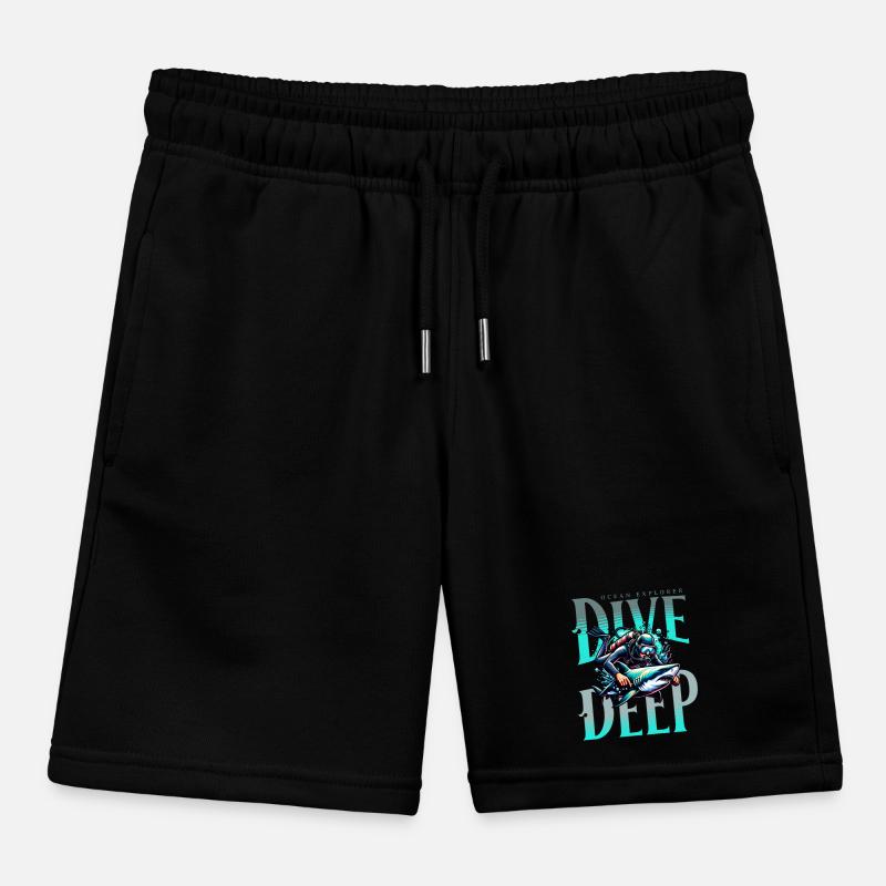 Diving Divers Kids Organic Sweat Shorts by Stanley/Stella
