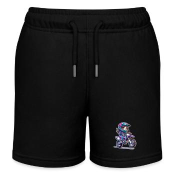 Motocross Femmes Filles Fille - Short de jogging enfant bio Stanley/Stella - noir - Devant