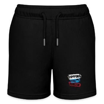 Tipping the Horizon – Paragliding Adventure - Kids Organic Sweat Shorts by Stanley/Stella - black - Front