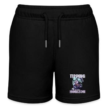 Tipping the Horizon – Paragliding Adventure - Kids Organic Sweat Shorts by Stanley/Stella - black - Front
