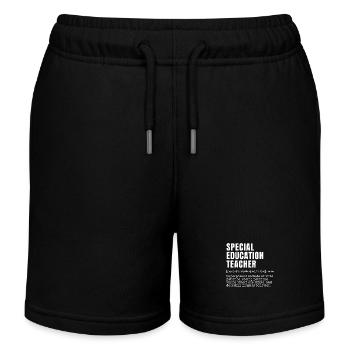 Funny Special Education Teacher Definition Superpo - Kinder Organic Joggingshorts Mini Bolter von Stanley/Stella - Schwarz - Vorne