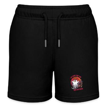 Drôle de fantômes Halloween Tenue Femmes - Short de jogging enfant bio Stanley/Stella - noir - Devant