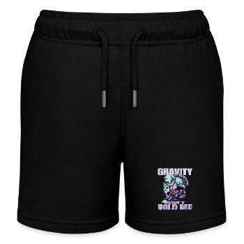 Gravity Can't Hold Me – Paragliding Design - Kinder Organic Joggingshorts Mini Bolter von Stanley/Stella - Schwarz - Vorne