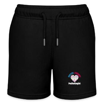 Orthophoniste Empreintes de mains cardiaques - Short de jogging enfant bio Stanley/Stella - noir - Devant