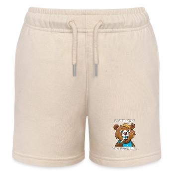 BÄR BRUSH AWAY THE SUGAR BUGS - Kinder Organic Joggingshorts Mini Bolter von Stanley/Stella - Natur - Vorne