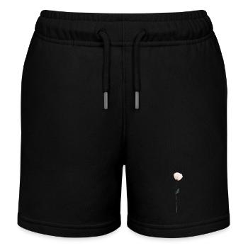 Elegante Aquarellblume Élégante Fleur Aquarelle - Short de jogging enfant bio Stanley/Stella - noir - Devant