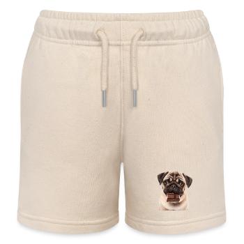 Mops - Kinder Organic Joggingshorts Mini Bolter von Stanley/Stella - Natur - Vorne