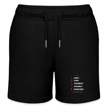 Cadeau Lucie - Qualités Personnalisées - Short de jogging enfant bio Stanley/Stella - noir - Devant