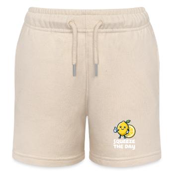 Pressez le citron du jour - Short de jogging enfant bio Stanley/Stella - écru doux - Devant